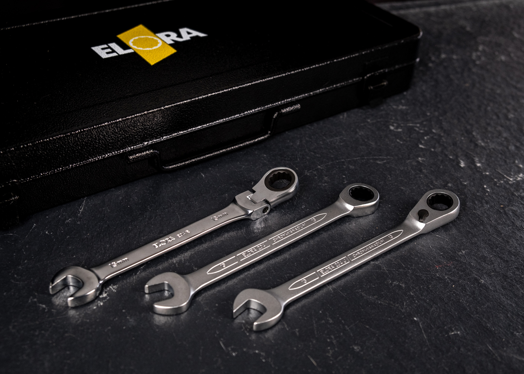 Combination Spanner with Ring Ratchet by ELORA